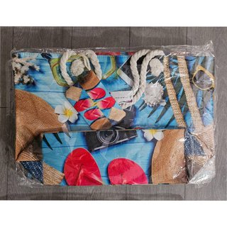 Bolsa de Playa Grande Mujer con Monedero. Nuevo