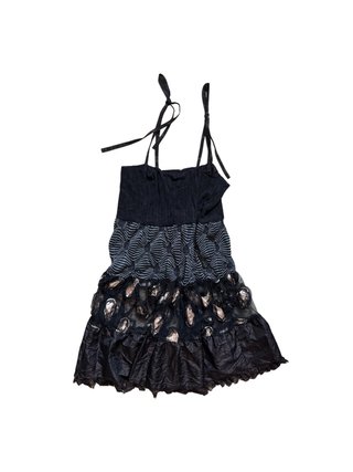 Abito donna nero e argento