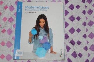 Libro de matemáticas, tercero de la ESO