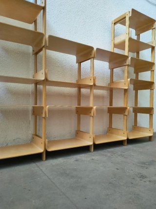 Alquiler Estantería Madera Dinamarca Mid Century