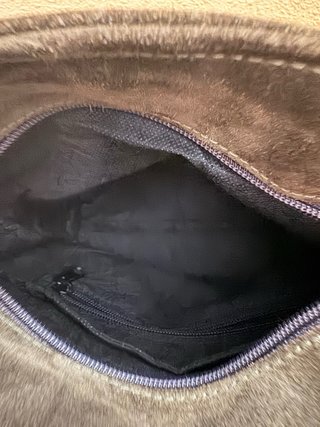 Bolso ante verde pequeño