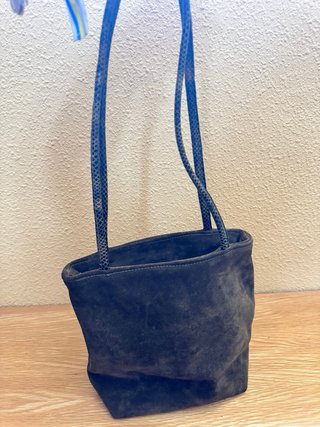 Bolso ante verde pequeño