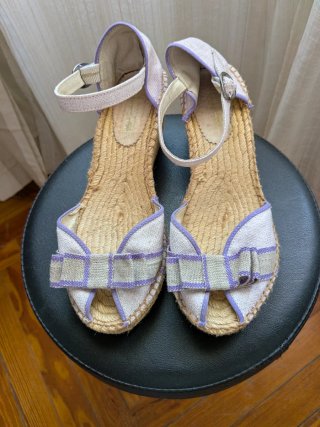 Sandalias Esparto Talla 39 Lila