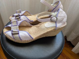 Sandalias Esparto Talla 39 Lila