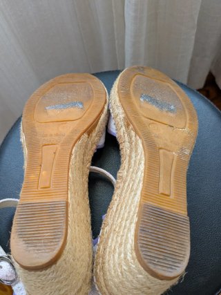 Sandalias Esparto Talla 39 Lila
