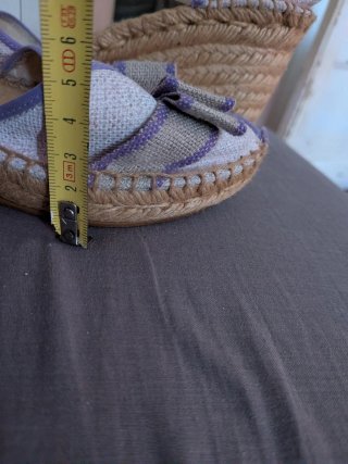 Sandalias Esparto Talla 39 Lila