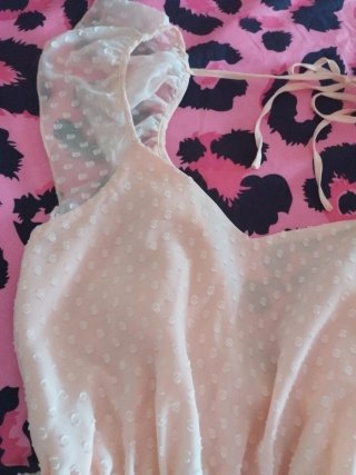 Vestido salmón Pimkie talla XS