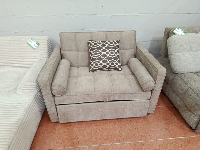 Sofá Cama Beige Matrimonial