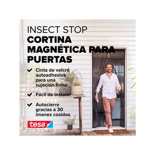 tesa INSECT STOP cortina magnética balcón