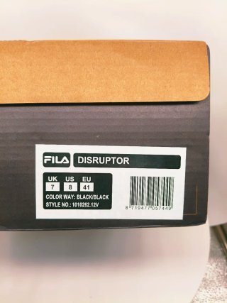 Zapatillas Fila Disruptor Unisex Negras