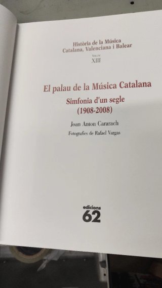 El Palau de la Música Catalana Sinfonía de un ,,,