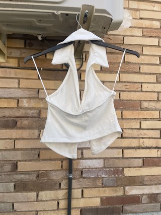 Top halter blanco NUEVO de Bershka