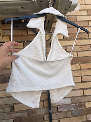 Top halter blanco NUEVO de Bershka