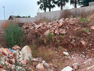 Rocas y escombros de construcción