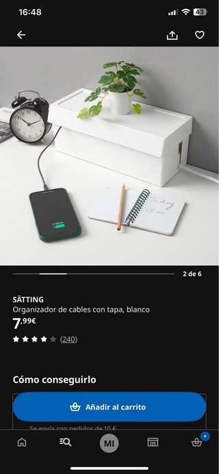 Organizador de cables IKEA SÄTTING