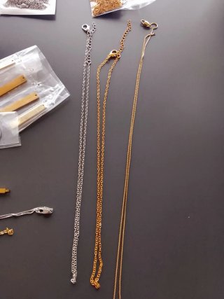 Lote para montar Colgantes y Pulseras acero inox