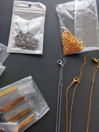Lote para montar Colgantes y Pulseras acero inox