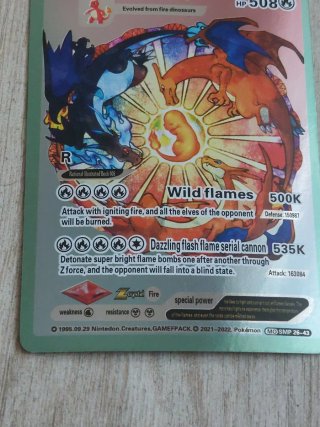 Carta Pokemon Charizard V LV.91 HP 508
