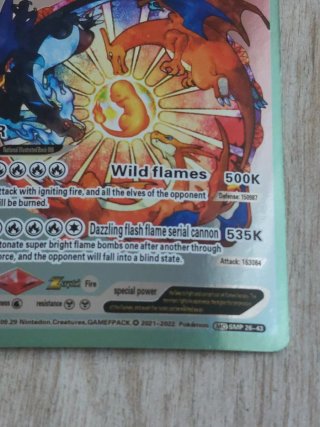 Carta Pokemon Charizard V LV.91 HP 508