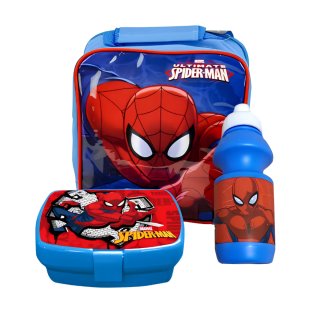 Set fiambrera, Botella y bolsa Spiderman