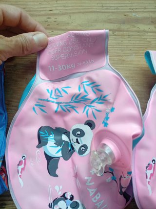 2 pares de manguitos natación Paw Patrol y Pandas
