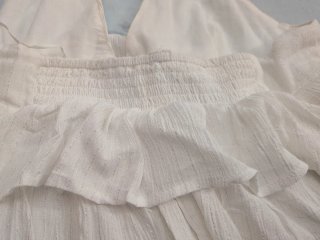 Top halter volantes blanco Talla L