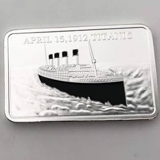 2 MONEDAS CONMEMORATIVAS RMS TITANIC ORO/PLATA
