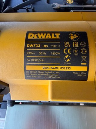Regrueso Dewalt 733-QS 1.800w 317mm