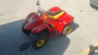 Mini Quad Talla L Rojo y Amarillo