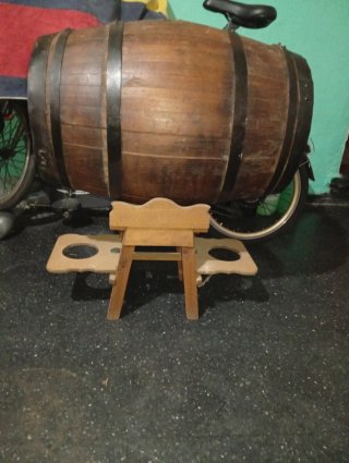 Barril de vino antiguo de madera de 50l