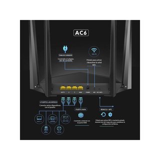 Tenda AC6 Router inalámbrico doble banda