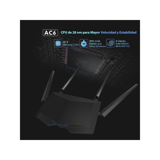 Tenda AC6 Router inalámbrico doble banda