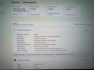 Portátil Asus Zenbook S16 Plata