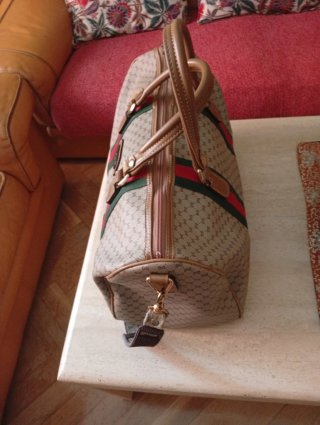 Bolso de viaje Gucci Beige/Verde