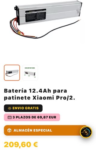 Batería 12.4Ah Xiaomi Pro/2