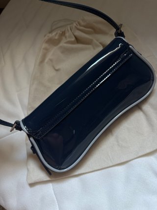 Bolso Zara Azul Charol