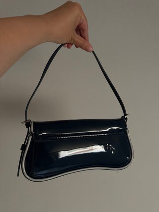 Bolso Zara Azul Charol