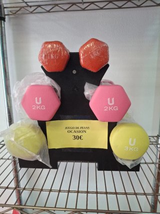 Coppia di manubri 4KG nuovi viola