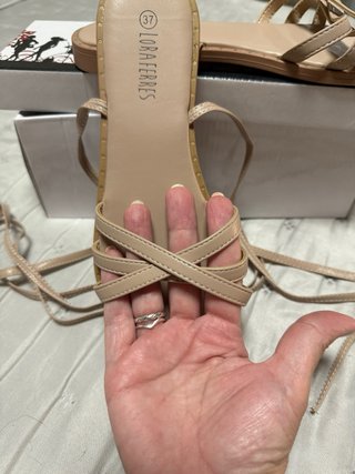 Sandalias romanas mujer talla 37 beige