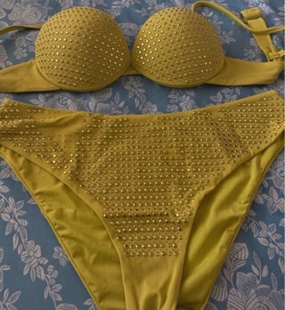 Bikini Calzedonia Dorado Talla L