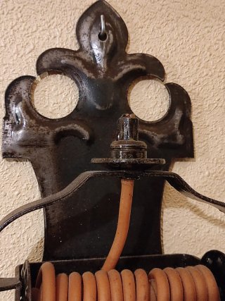 Aplique de vela de cortejo de hierro forjado