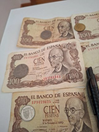 Billetes 100 pesetas 1970 (Lote)