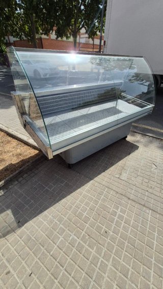 Expositor refrigerado cristal curvo