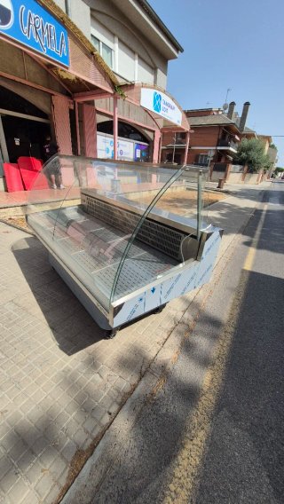 Expositor refrigerado cristal curvo