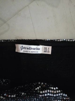 Crop top plateado