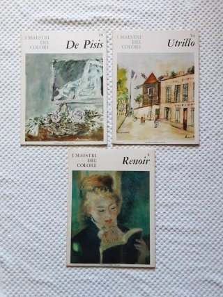 Set 3 Maestri del colore Utrillo, Renoir e Pisis