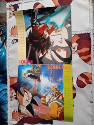 Dragon ball GT calendario anno 2002