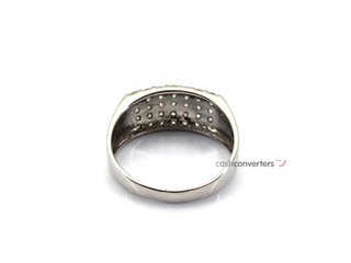 alianza oro 18k con piedra con diamante
