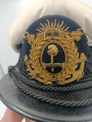 GORRA DE PLATO DE LA ARMADA DE ARGENTINA