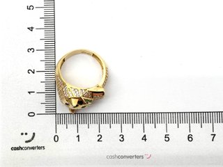 sortija oro 18k con piedra con circonita